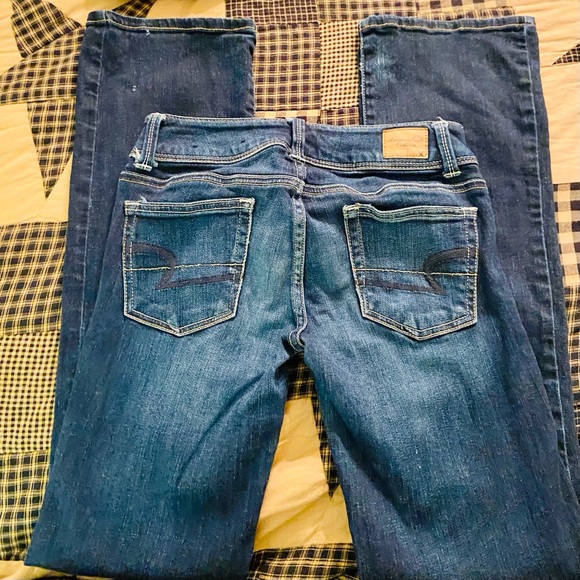 Two American Eagle Slim Boot Jeans Size0 - Picture 3 of 8